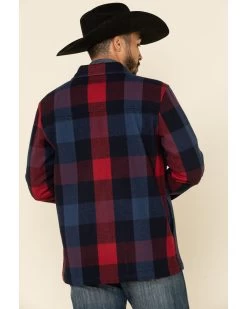 Pendleton Men's Navy Heston Button-Front Wool Shirt Jacket -Western Cowboy Shop 2000324714 410 P3