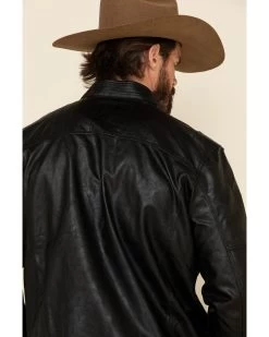 Cody James Men's Backwoods Distressed Faux Leather Moto Jacket - Tall -Western Cowboy Shop 2000325392 001 P5