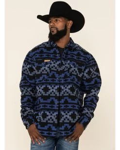 Powder River Outfitters Men's Southwestern Print Jacquard Shirt Jacket 9 Powder River Outfitters Men's Southwestern Print Jacquard Shirt Jacket -Western Cowboy Shop 2000325930 410 P1