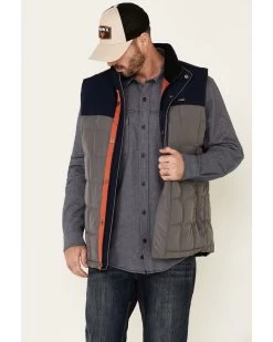 Hawx Men's Gray Colorblock Whistler Insulated Work Vest -Western Cowboy Shop 2000327324 020 P2