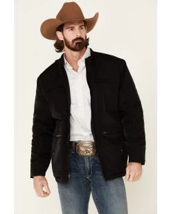 Cripple Creek Men's Black Nylon CC Barn Coat -Western Cowboy Shop 2000328844 001 P1