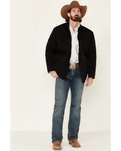 Cripple Creek Men's Black Nylon CC Barn Coat -Western Cowboy Shop 2000328844 001 P2