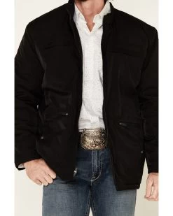 Cripple Creek Men's Black Nylon CC Barn Coat -Western Cowboy Shop 2000328844 001 P3