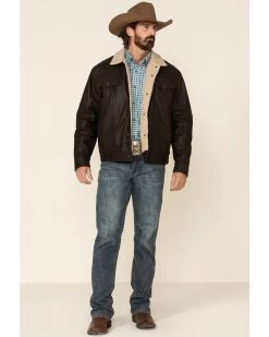 Cripple Creek Men's Leather Sherpa Lined Jacket -Western Cowboy Shop 2000328849 200 P2
