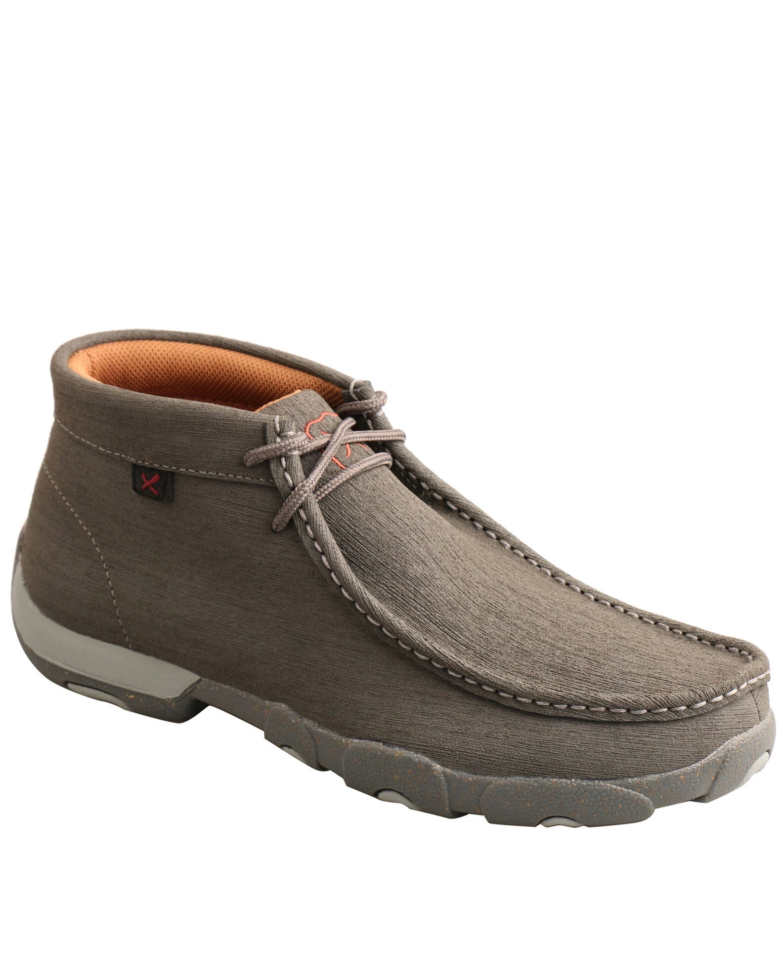 Twisted X Men's Gray Chukka Driving Shoes - Moc Toe 1 Twisted X Men's Gray Chukka Driving Shoes - Moc Toe