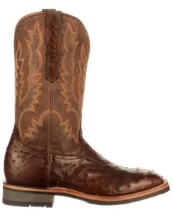 Lucchese Men's Rowdy Exotic Full-Quill Ostrich Western Boots - Square Toe -Western Cowboy Shop 2000337573 240 P2