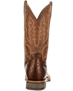 Lucchese Men's Rowdy Exotic Full-Quill Ostrich Western Boots - Square Toe -Western Cowboy Shop 2000337573 240 P4