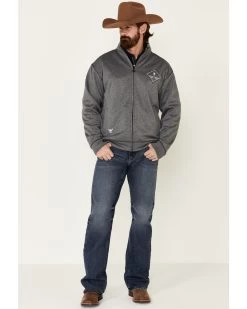 Cowboy Hardware Men's Gray Microfleece Zip-Up Jacket -Western Cowboy Shop 2000339114 020 P1