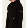 Ariat Men's Black Rebar Thermic Insulated Zip-Front Hooded Work Jacket
