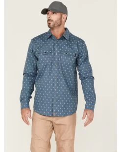 Cody James Men's FR Foulard Print Long Sleeve Pearl Snap Work Shirt -Western Cowboy Shop 2000343139 420 P1