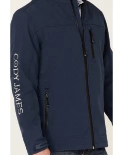 Cody James Core Men's Steamboat Logo Zip-Front Softshell Jacket 7 Cody James Core Men's Steamboat Logo Zip-Front Softshell Jacket -Western Cowboy Shop 2000343274 410 P3