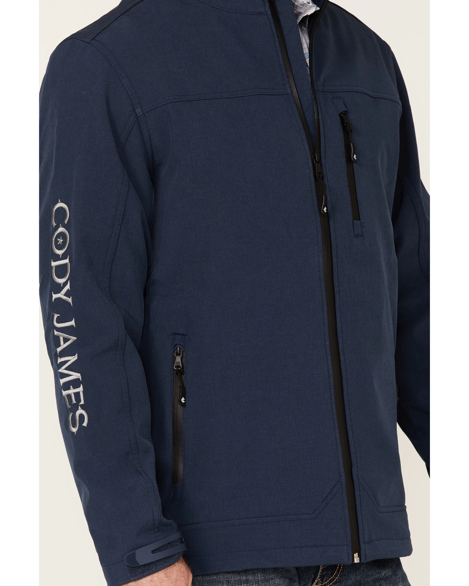 Cody James Core Men's Steamboat Logo Zip-Front Softshell Jacket 4 Cody James Core Men's Steamboat Logo Zip-Front Softshell Jacket - Image 4