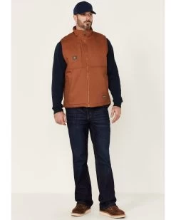Ariat Men's Rebar Duracanvas Zip-Front Sherpa Work Vest -Western Cowboy Shop 2000343530 200 P2