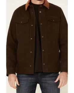 Pendleton Men's Solid Olive Canvas Snap-Down Shirt Jacket 9 Pendleton Men's Solid Olive Canvas Snap-Down Shirt Jacket -Western Cowboy Shop 2000344100 924 P3