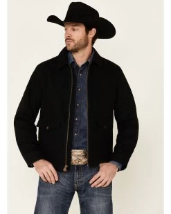 Pendleton Men's Solid Black Canvas Zip-Front Jacket