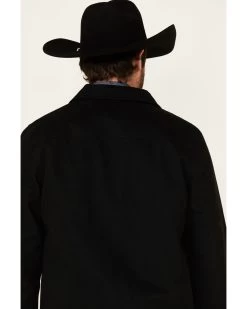 Pendleton Men's Solid Black Canvas Zip-Front Jacket -Western Cowboy Shop 2000344102 001 P5