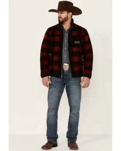 Pendleton Men's Buffalo Plaid Lone Fir Zip-Front Fleece Jacket -Western Cowboy Shop 2000345197 600 P2