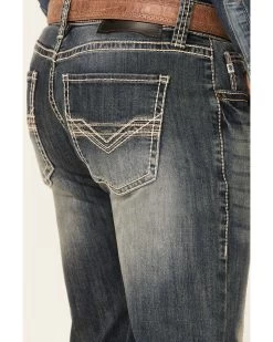 Rock & Roll Denim Men's Pistol Medium Vintage Stretch Regular Straight Jeans 7 Rock & Roll Denim Men's Pistol Medium Vintage Stretch Regular Straight Jeans -Western Cowboy Shop 2000345202 400 P4