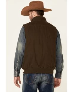 Powder River Outfitters Men's Concealed Carry Olive Brushed Canvas Storm Flap Vest 6 Powder River Outfitters Men's Concealed Carry Olive Brushed Canvas Storm Flap Vest -Western Cowboy Shop 2000345235 341 P4