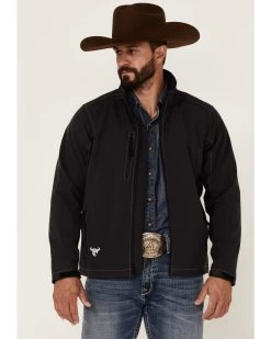 Cowboy Hardware Men's Barbwire Stitched Zip-Front Poly Shell Jacket -Western Cowboy Shop 2000346632 020 P1