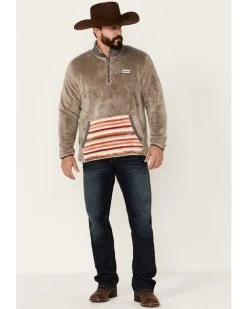 Hooey Men's Stripe Pocket 1/4 Zip Fleece Pullover -Western Cowboy Shop 2000347167 200 P2