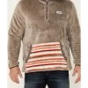 Hooey Men's Stripe Pocket 1/4 Zip Fleece Pullover