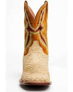 Dan Post Men's Exotic Sea Bass Skin Western Boots - Broad Square Toe -Western Cowboy Shop 2000349224 200 P4