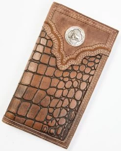 Cody James Men's Croc Praying Cowboy Checkbook Wallet -Western Cowboy Shop 2000351830 200 P1