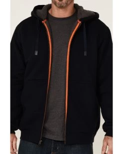 Hawx Men's Navy Sherpa Lined Zip-Front Hooded Work Jacket -Western Cowboy Shop 2000351915 410 P3