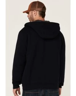 Hawx Men's Navy Sherpa Lined Zip-Front Hooded Work Jacket -Western Cowboy Shop 2000351915 410 P4