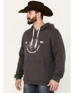 Stetson Men's Gray Logo Sleeve Pullover Hooded Sweatshirt -Western Cowboy Shop 2000354135 022 P2