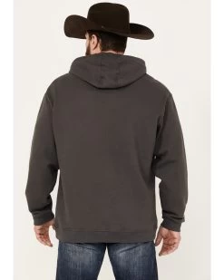 Stetson Men's Gray Logo Sleeve Pullover Hooded Sweatshirt -Western Cowboy Shop 2000354135 022 P4