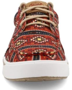 Twisted X Men's HOOey Multi Southwestern Print Causal Lace-Up Loper - Moc Toe
