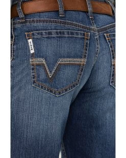 Cinch Men's Label Performance Stretch Relaxed Bootcut Jeans