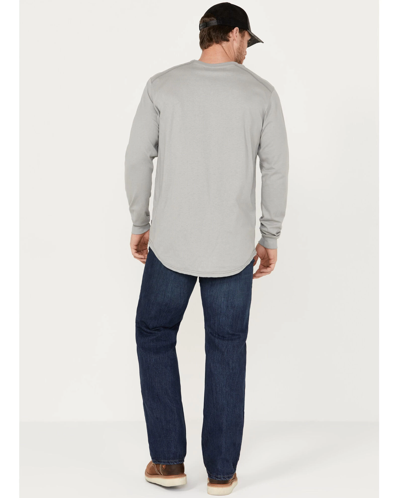 Hawx Men's FR Sheridan Dark Wash 5-Pocket Slim Bootcut Stretch Jeans 4 Hawx Men's FR Sheridan Dark Wash 5-Pocket Slim Bootcut Stretch Jeans - Image 4