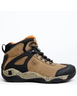 Hawx Men's Talon 2 Deep Taupe Waterproof Lace-Up Hiking Work Boots - Broad Square Toe