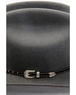 Cody James Men's 3X Smoke Gray Concho Buckle Band Wool Felt Western Hat