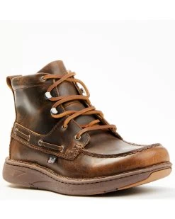 Justin Men's Hazer Brown Casual Lace-Up Lacer Shoe - Moc Toe -Western Cowboy Shop 2000361413 200 P1