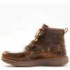 Justin Men's Hazer Brown Casual Lace-Up Lacer Shoe - Moc Toe