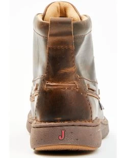 Justin Men's Hazer Brown Casual Lace-Up Lacer Shoe - Moc Toe -Western Cowboy Shop 2000361413 200 P5