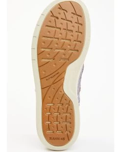 RANK 45 Men's Griffin 5 Striped Casual Shoe - Moc Toe