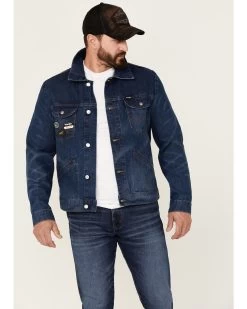 Wrangler X Fender Men's Cowboy Rockstar Patch Denim Jacket -Western Cowboy Shop 2000362151 402 P1