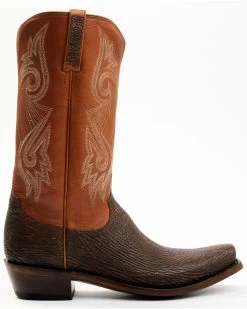 Lucchese Men's Exotic Shark Cowhide Western Boots - Square Toe 11 Lucchese Men's Exotic Shark Cowhide Western Boots - Square Toe -Western Cowboy Shop 2000364797 200 P2