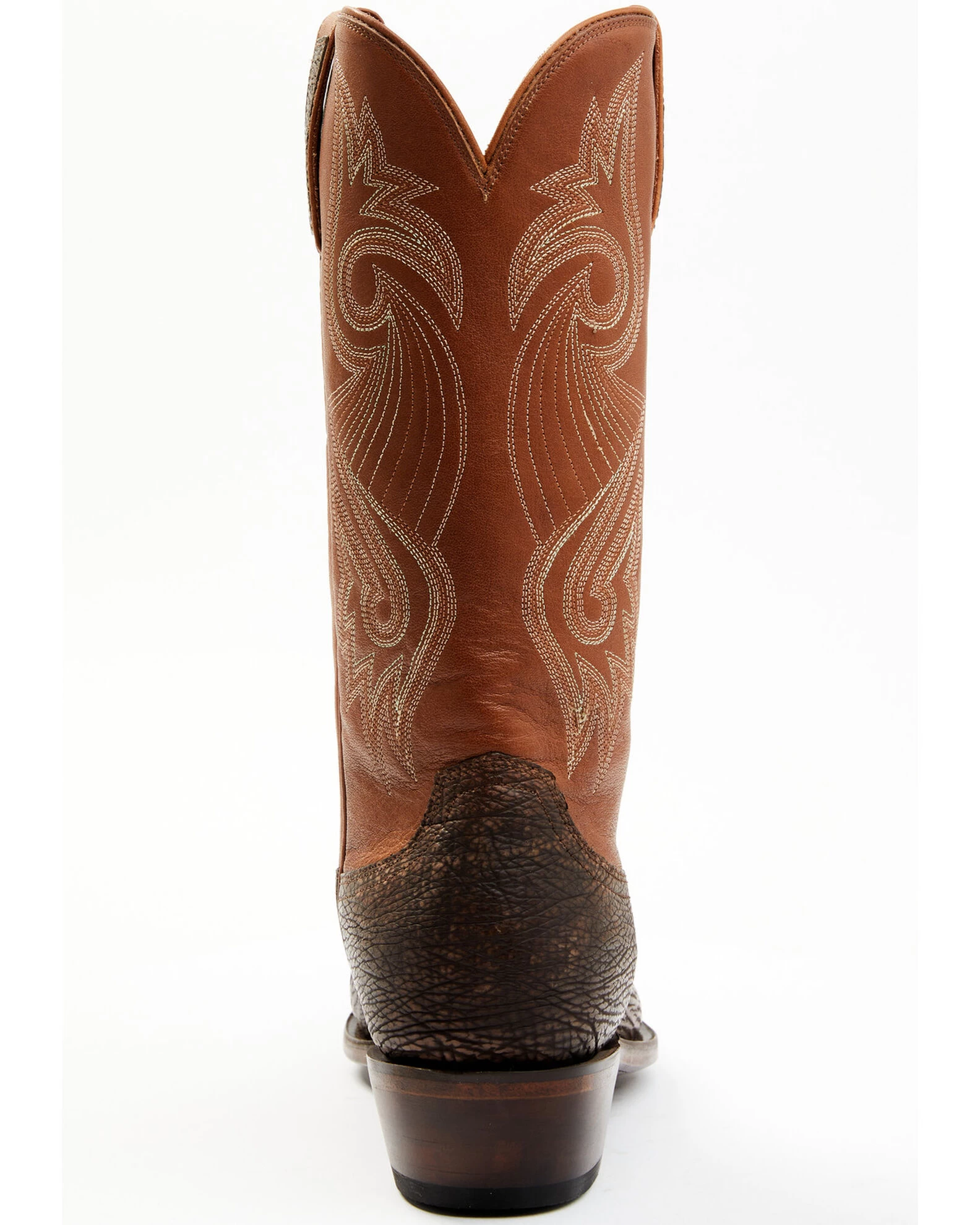 Lucchese Men's Exotic Shark Cowhide Western Boots - Square Toe 4 Lucchese Men's Exotic Shark Cowhide Western Boots - Square Toe - Image 4