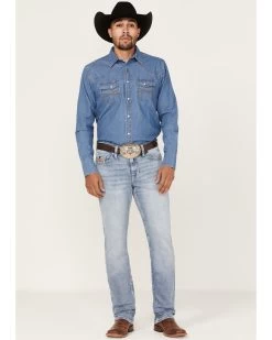 Cody James Men's Fandango Light Medium Wash Stretch Slim Straight Jeans -Western Cowboy Shop 2000364919 413 P1