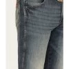 Wrangler Retro Men's Dark Knight Medium Wash Stretch Slim Straight Jeans