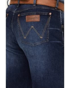 Wrangler Retro Men's Arvada Dark Wash Stretch Relaxed Bootcut Jeans - Big -Western Cowboy Shop 2000365066 416 P4