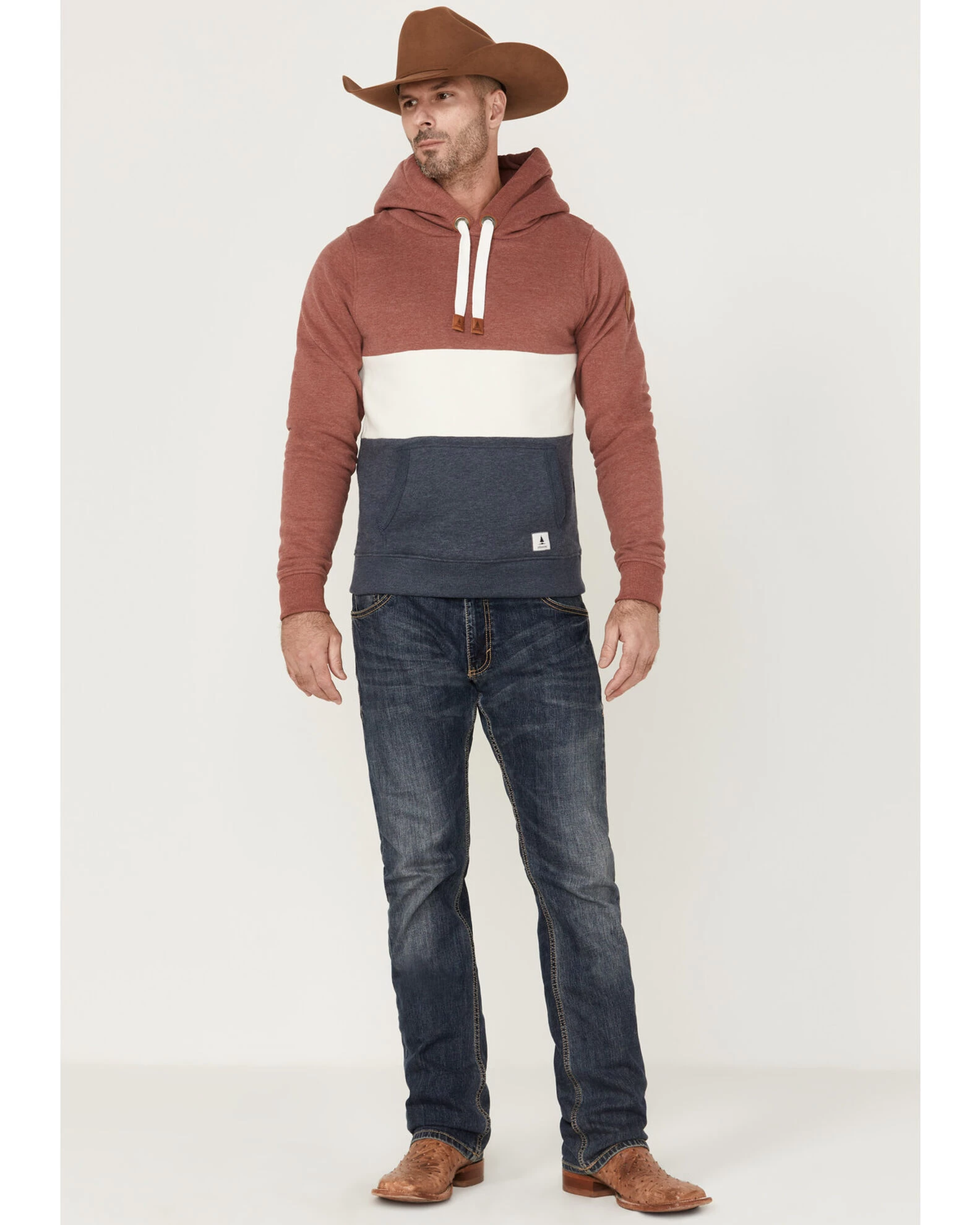 Wanakome Men's Rivera Colorblock Hooded Pullover Sweatshirt 2 Wanakome Men's Rivera Colorblock Hooded Pullover Sweatshirt - Image 2