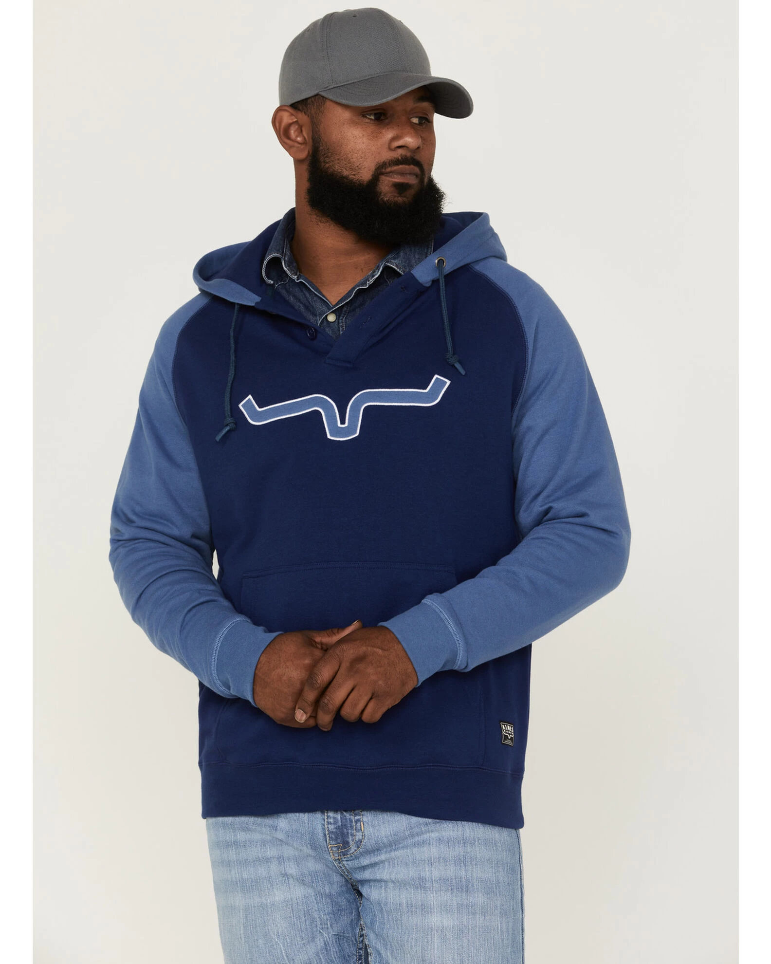 Kimes Ranch Men's Burn Off Horns Logo Hooded Sweatshirt 2 Kimes Ranch Men's Burn Off Horns Logo Hooded Sweatshirt - Image 2