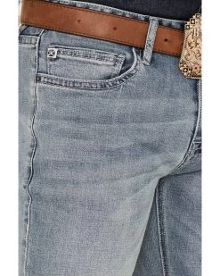Hooey By Rock & Roll Denim Men's Light Vintage Wash Revolver Stretch Slim Straight Jeans 6 Hooey By Rock & Roll Denim Men's Light Vintage Wash Revolver Stretch Slim Straight Jeans -Western Cowboy Shop 2000367640 205 P2